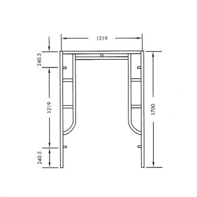 ladder type scaffolding frames